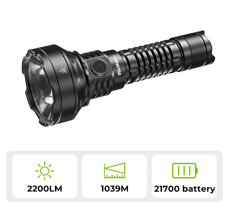 svítilna WURKKOS TD01 USB 2200 L, LED, 5000 mAh, 1035m - 11