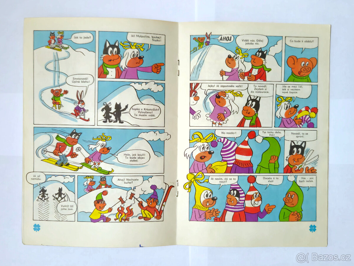 Čtyřlístek č.12 - Prázdniny na sněhu - Original 1970 - 11