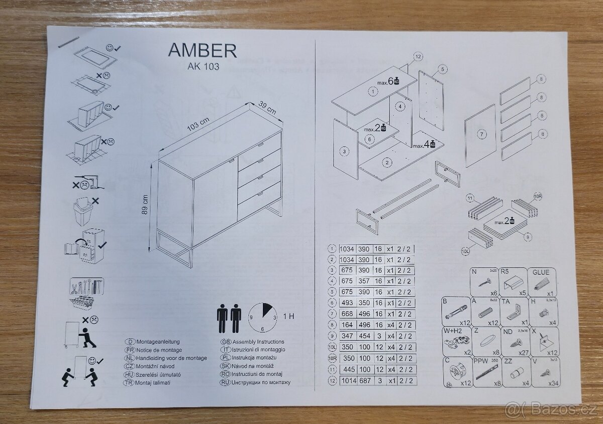 Komoda Amber (dub artisan) - 11