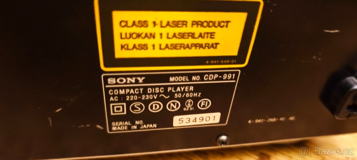 Hifi CD přehrávač Sony CDP-990(1990-91),čti popis - 11