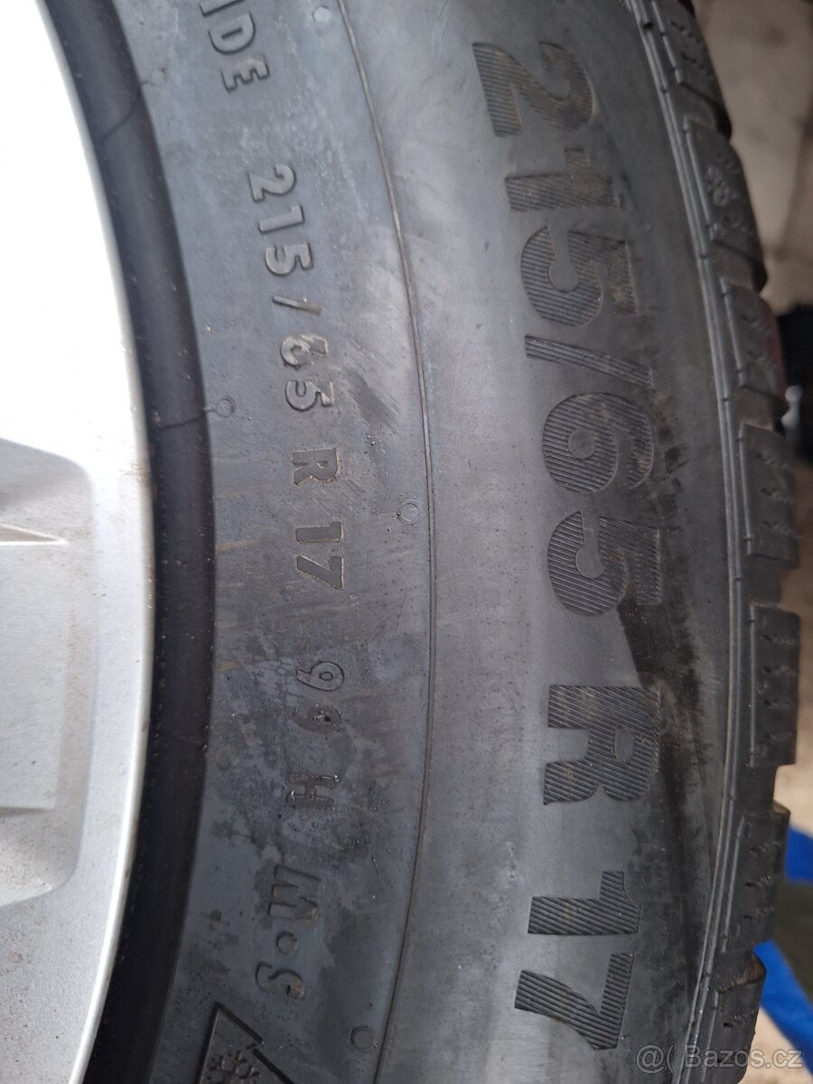 Prodám obuté zimní pneu 215/65/17 Bridgestone - 11
