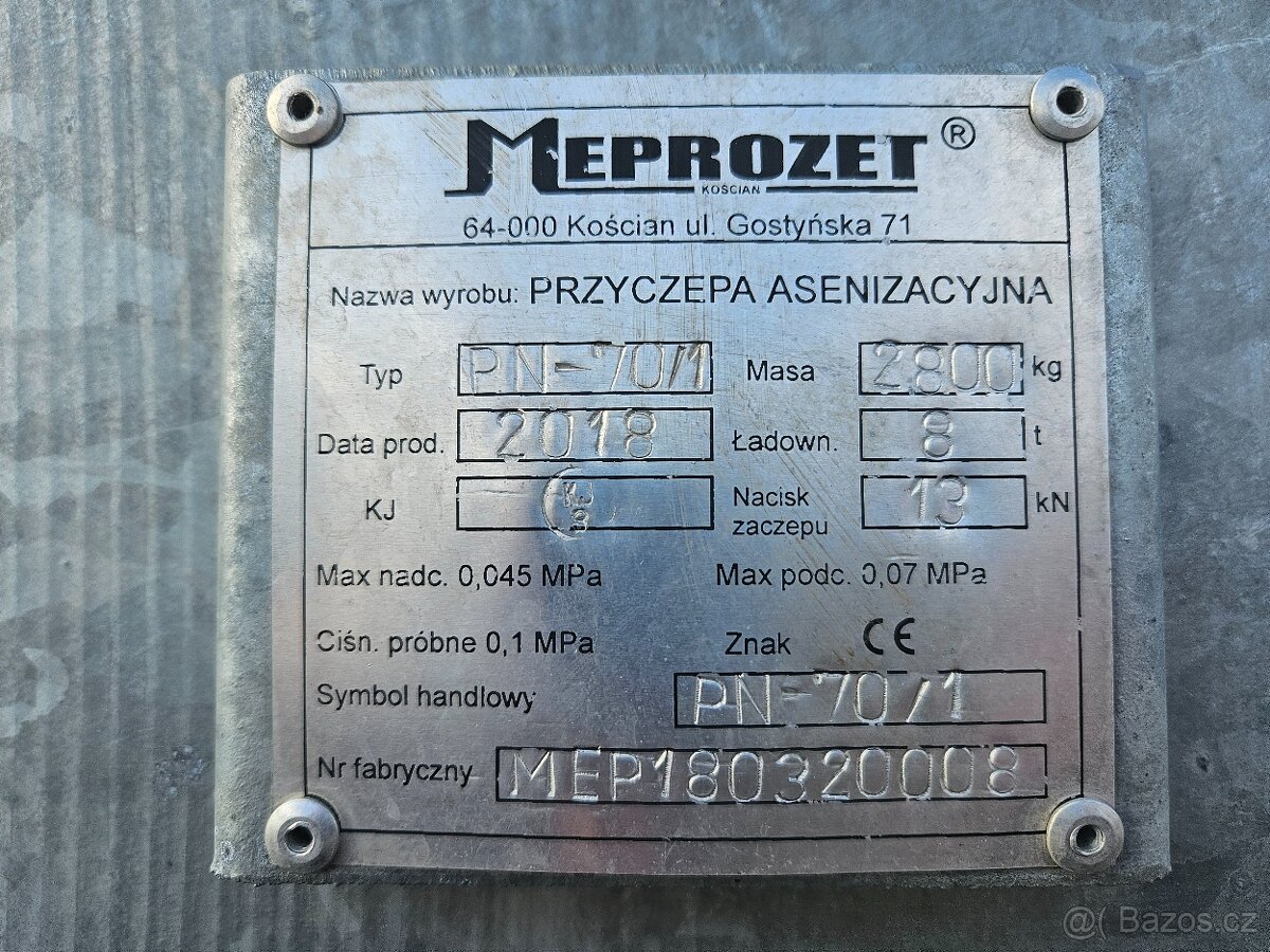 MEPROZET PN 8m3 s ramenem - 11