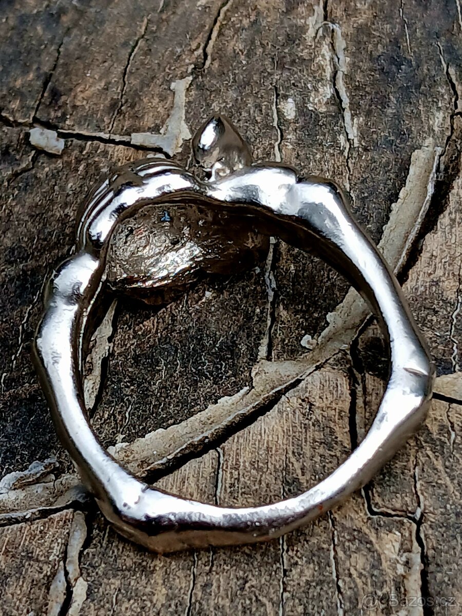 Starý prsten memento mori - 11