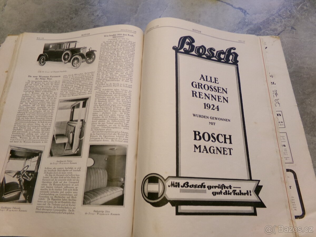 Starý reklamní automoto katalog Motor z roku 1925 - 11