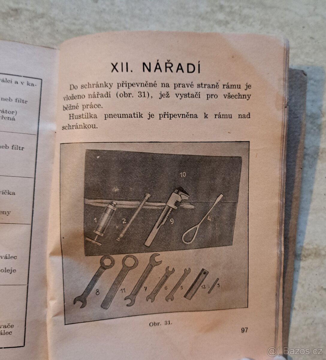 Príručka Jawa 250 Špeciál FJ Předválečna - 11