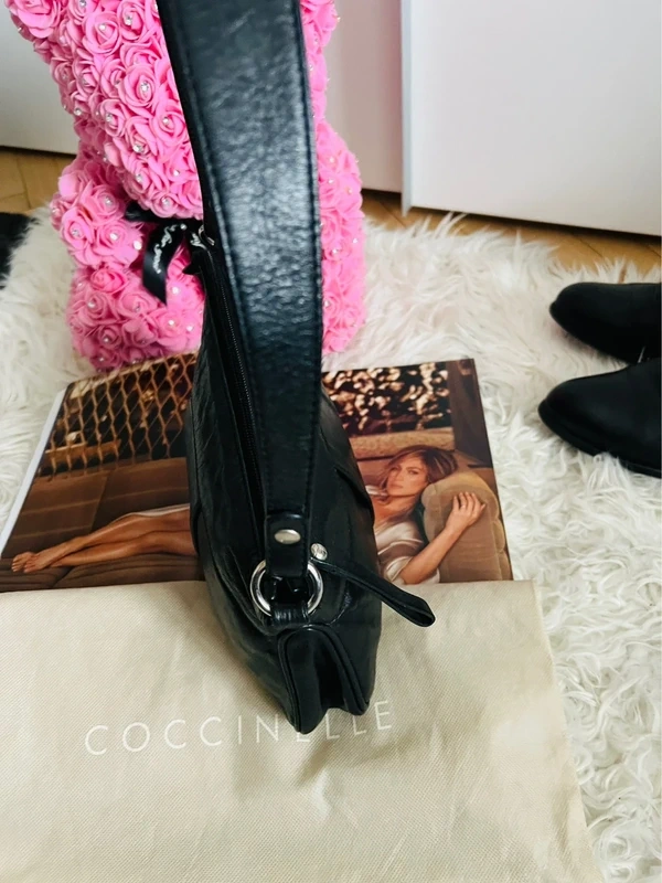 🌸Coccinelle🌸pravá kůže luxusní nádherná kabelka prostorná - 11