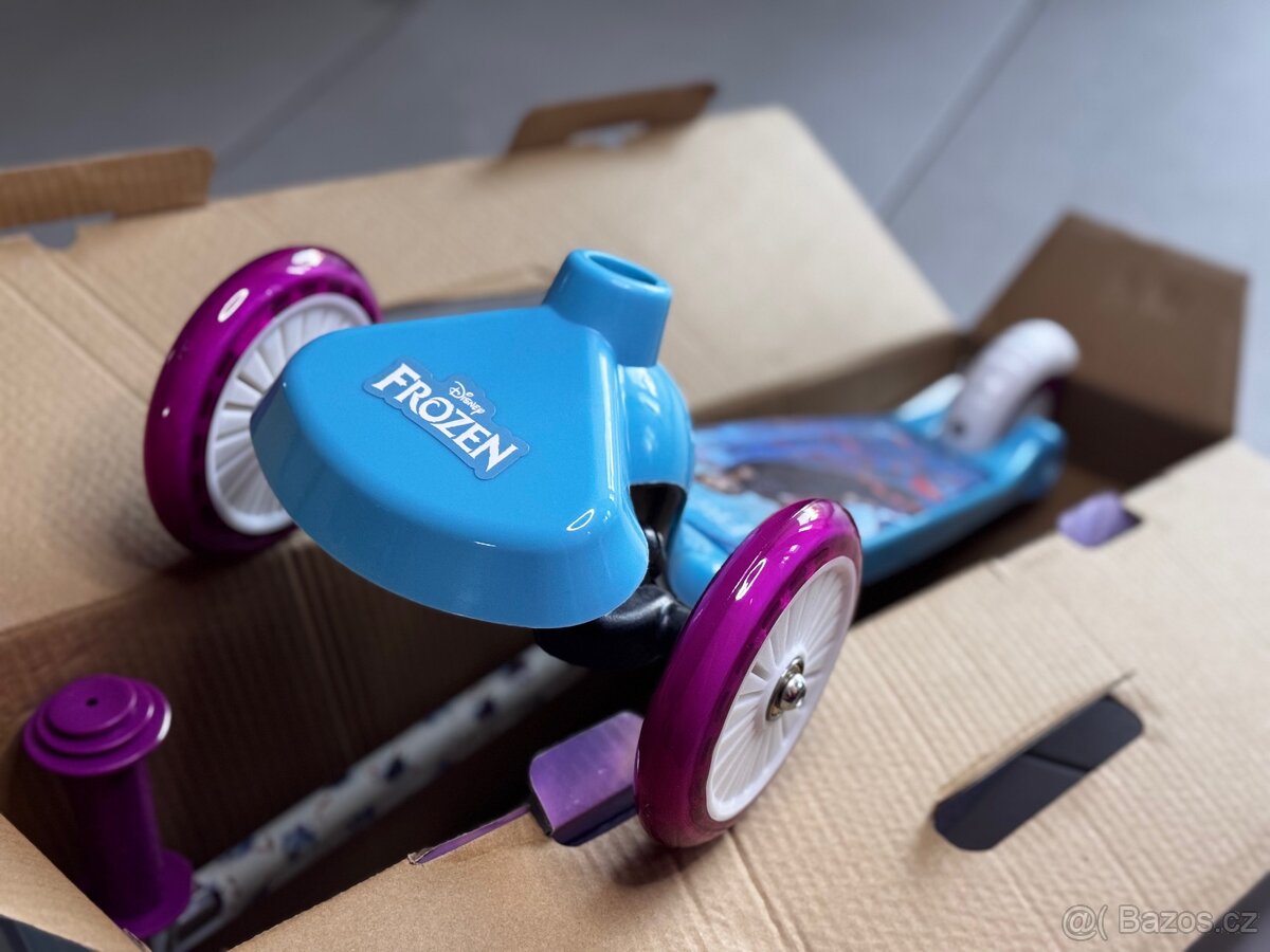 Smoby Disney FROZEN Twist Scooter - NOVÝ / NESLOŽENÝ - 11