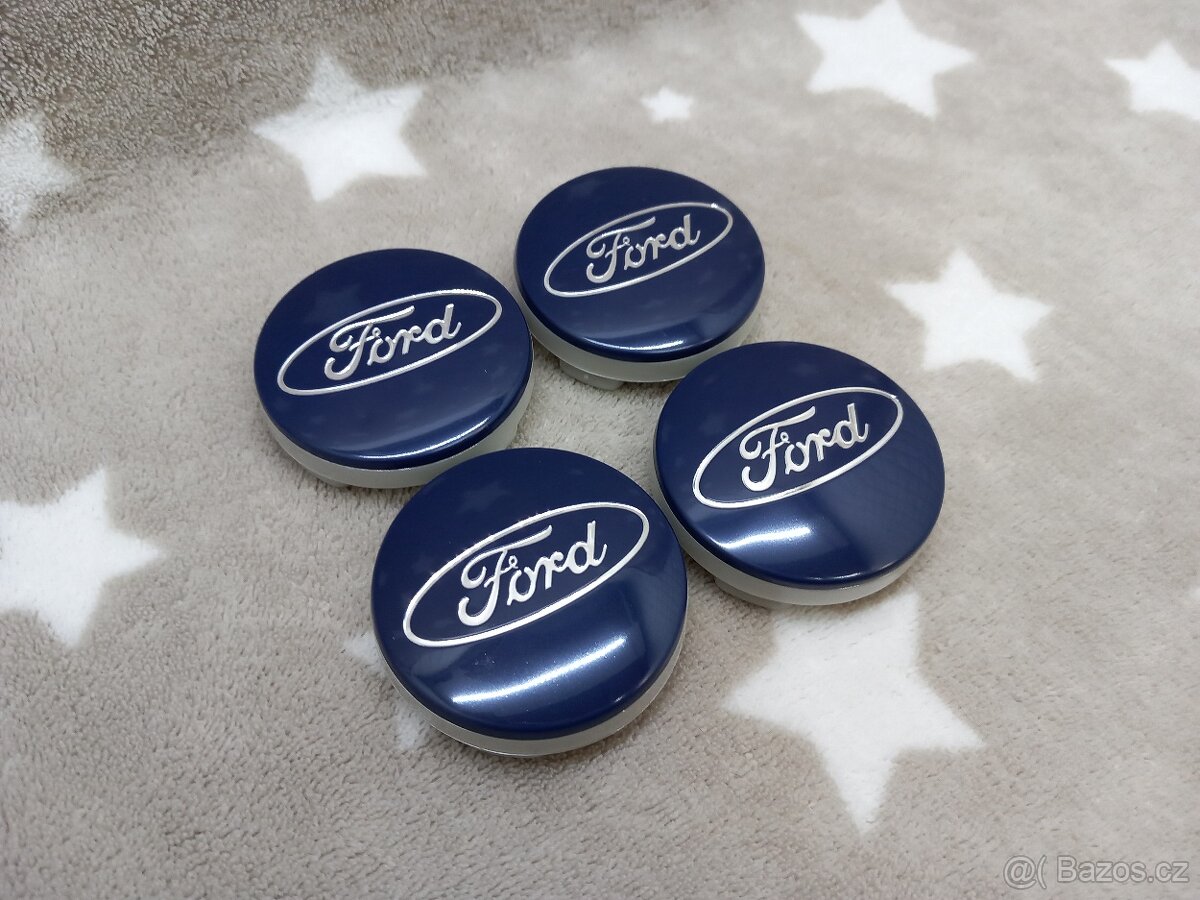 Středové krytky Ford, 54x52mm Modré - 11