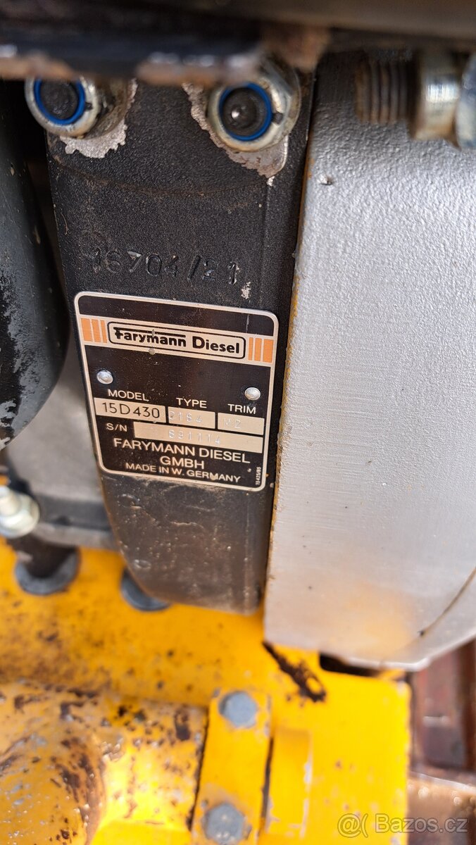 Vibracni deska Wacker Neuson 2450, 150kg, Farymann + vozik - 11