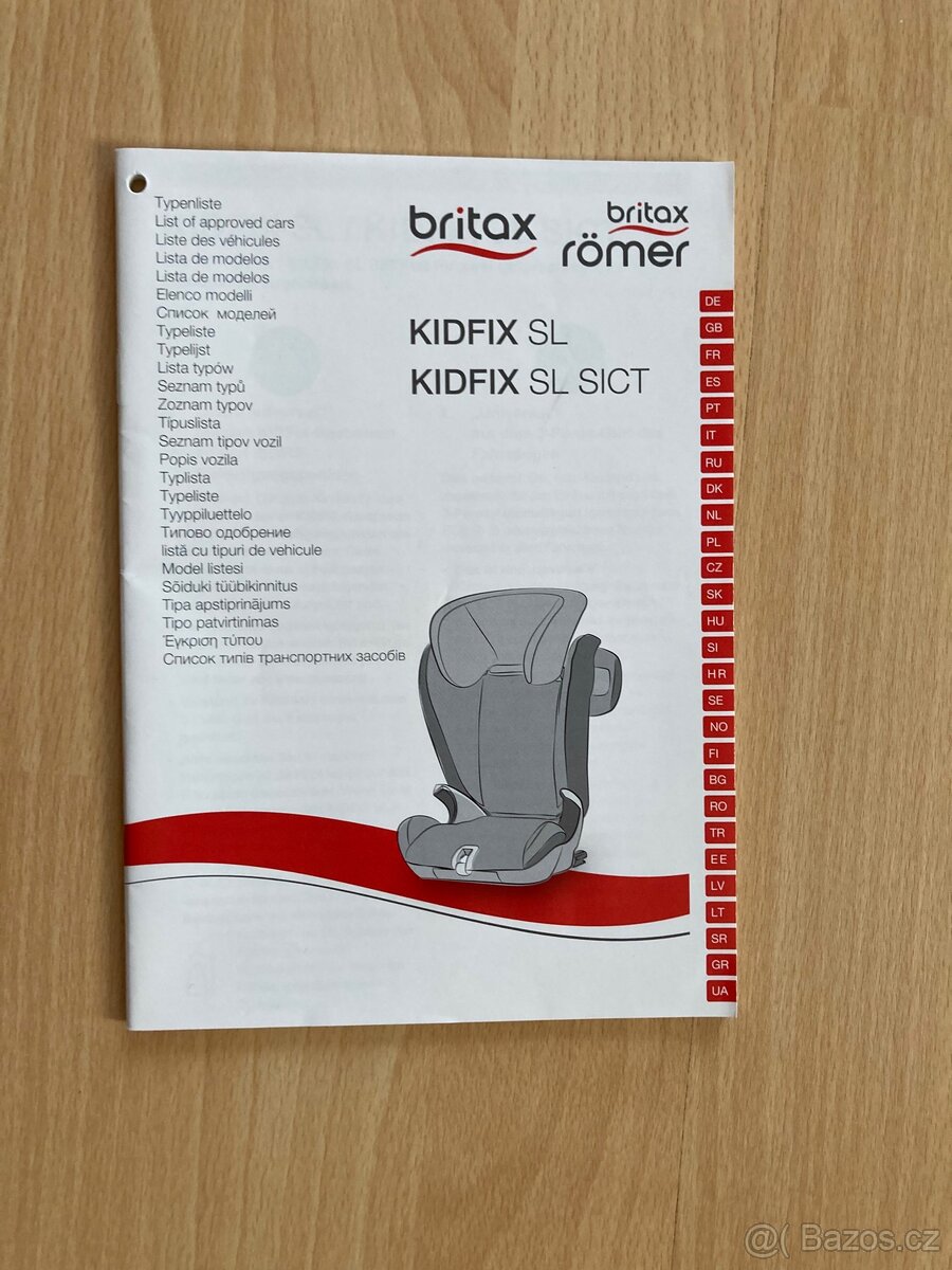 Autosedačka Britax Römer Kidfix SL Sict - 11