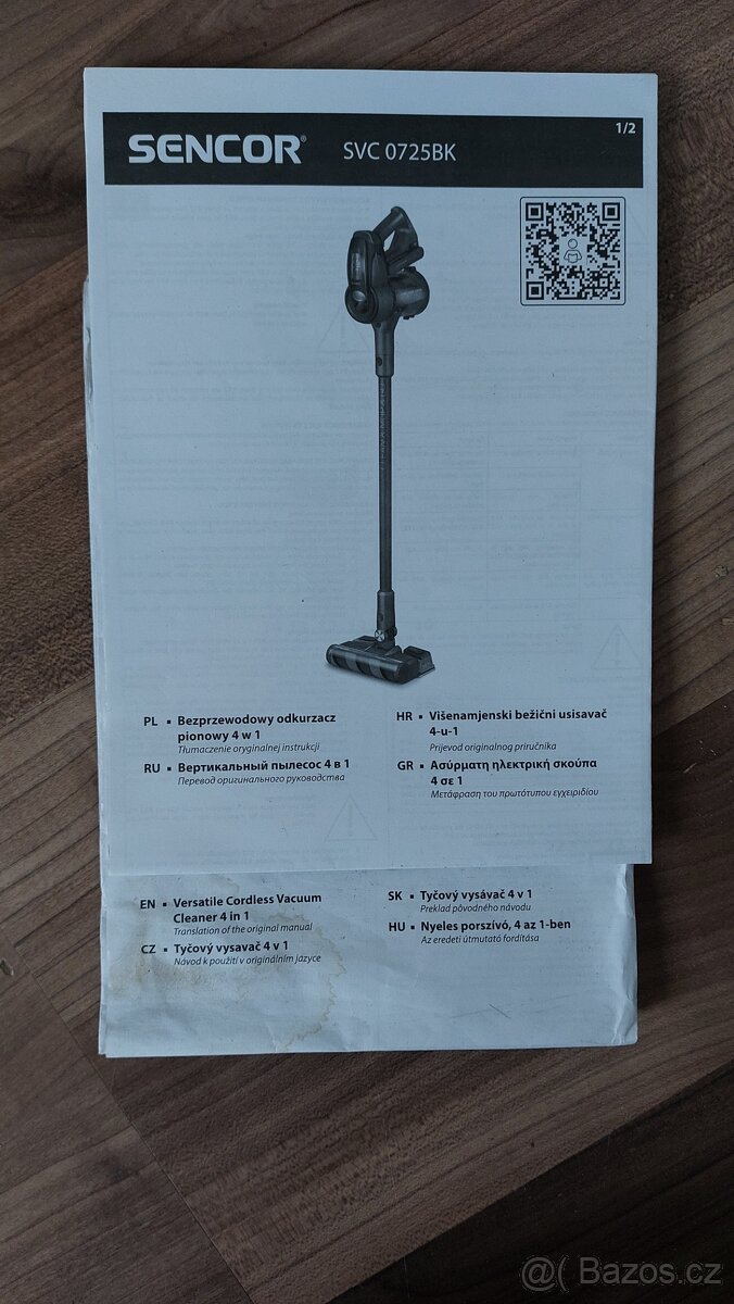 Tyčový vysavač Sencor SVC 0725BK - 11