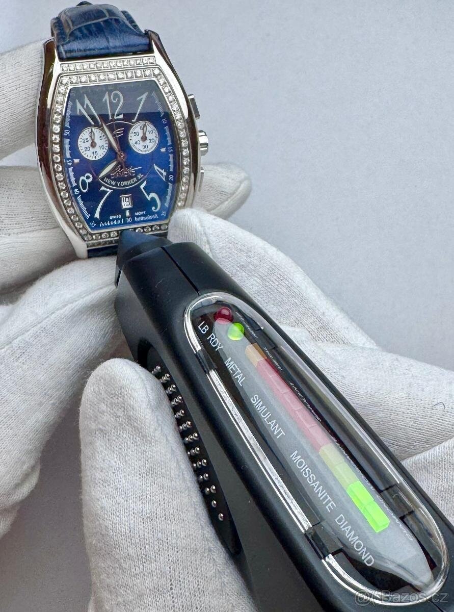 PÁNSKÉ NÁRAMKOVÉ HODINKY ELINI S PŘÍRODNÍMI BRILIANTY - ETUE - 11