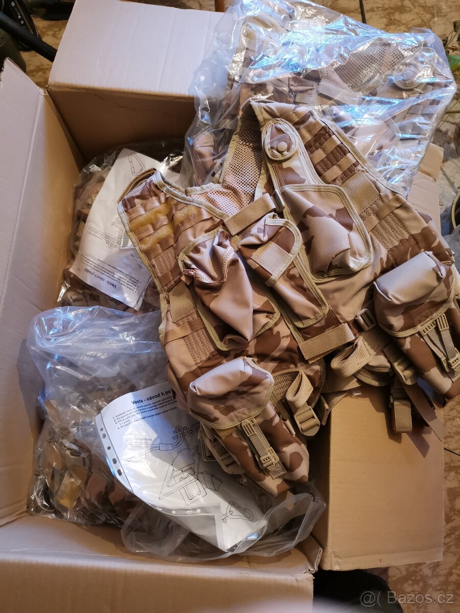 taktická vesta ačr pouštní vojenská samopal balistická - 11