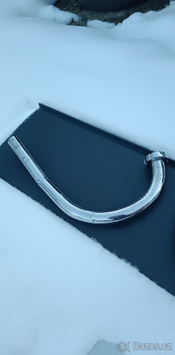 Jawa 350/354/360 Kolena Výfuku+ Matice Jawa Speciál Chrom - 11