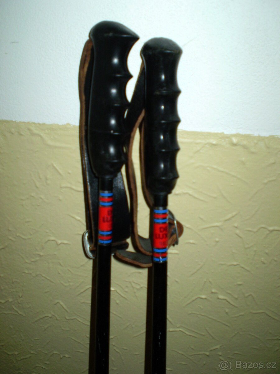 Retro lyžařské duralové hůlky - 11