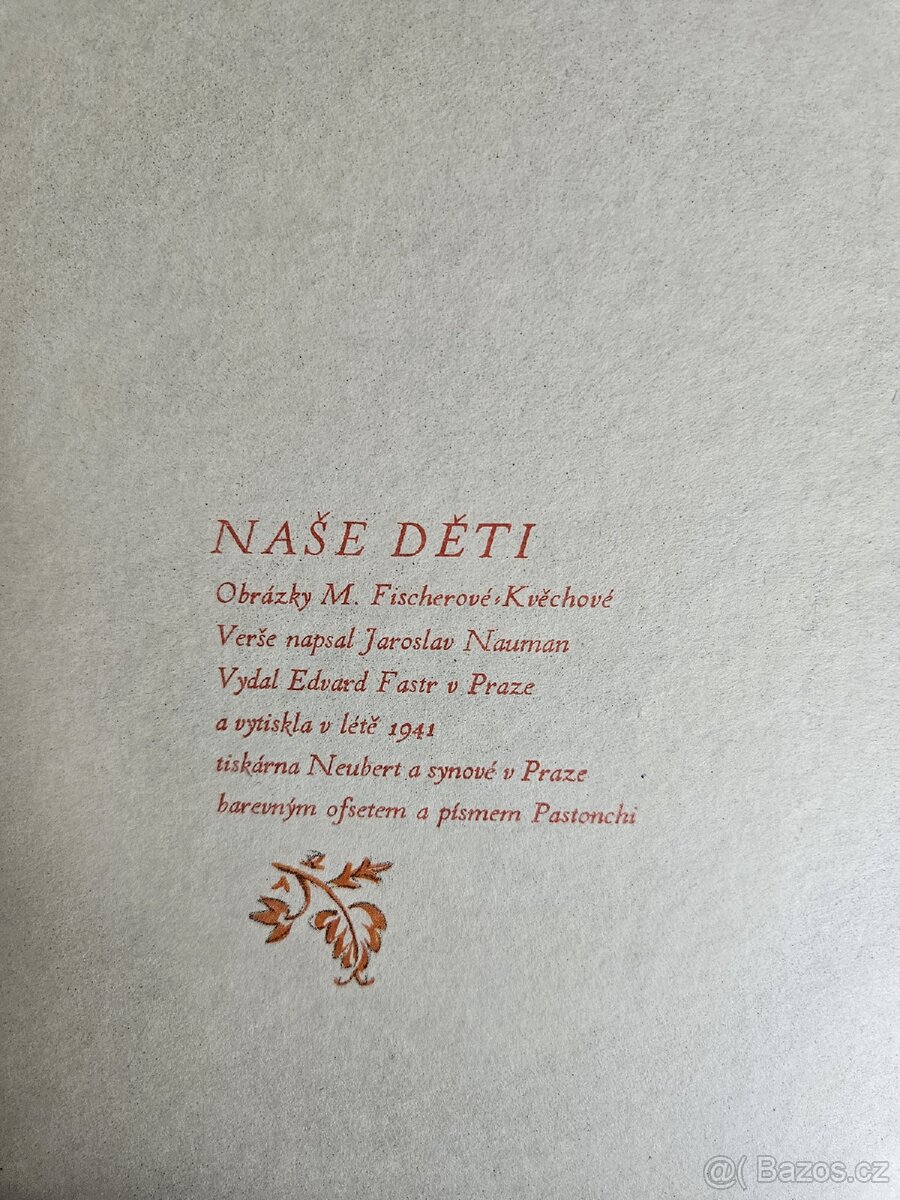 Kniha : NAŠE DĚTI,1941. - 11