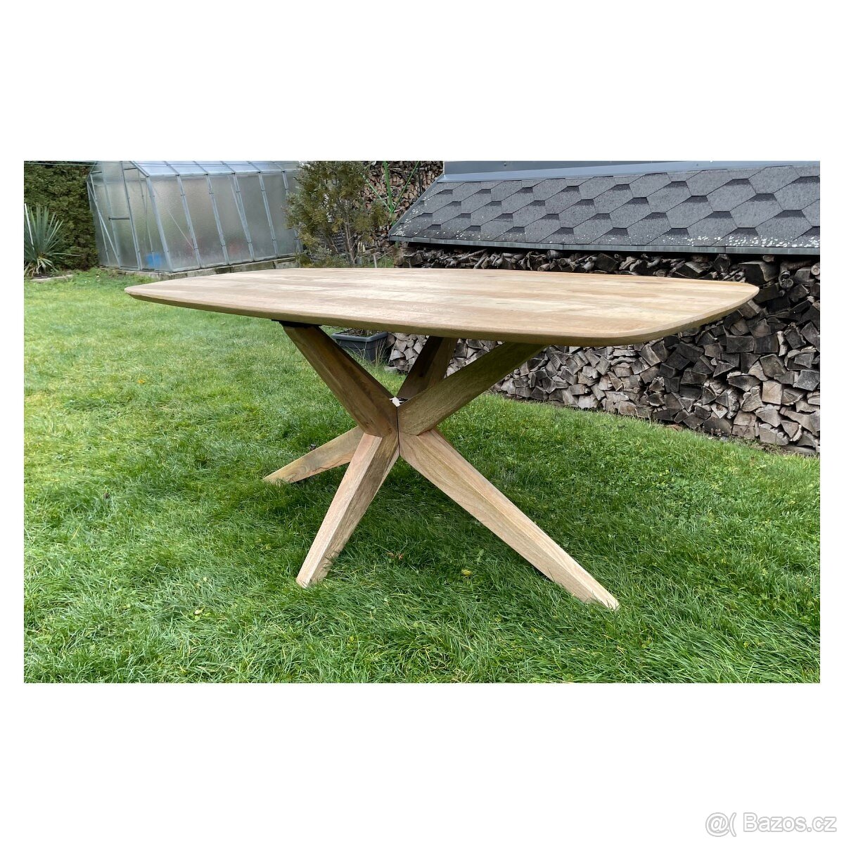 Masivní jídelní stůl Mango – 180 cm - 11