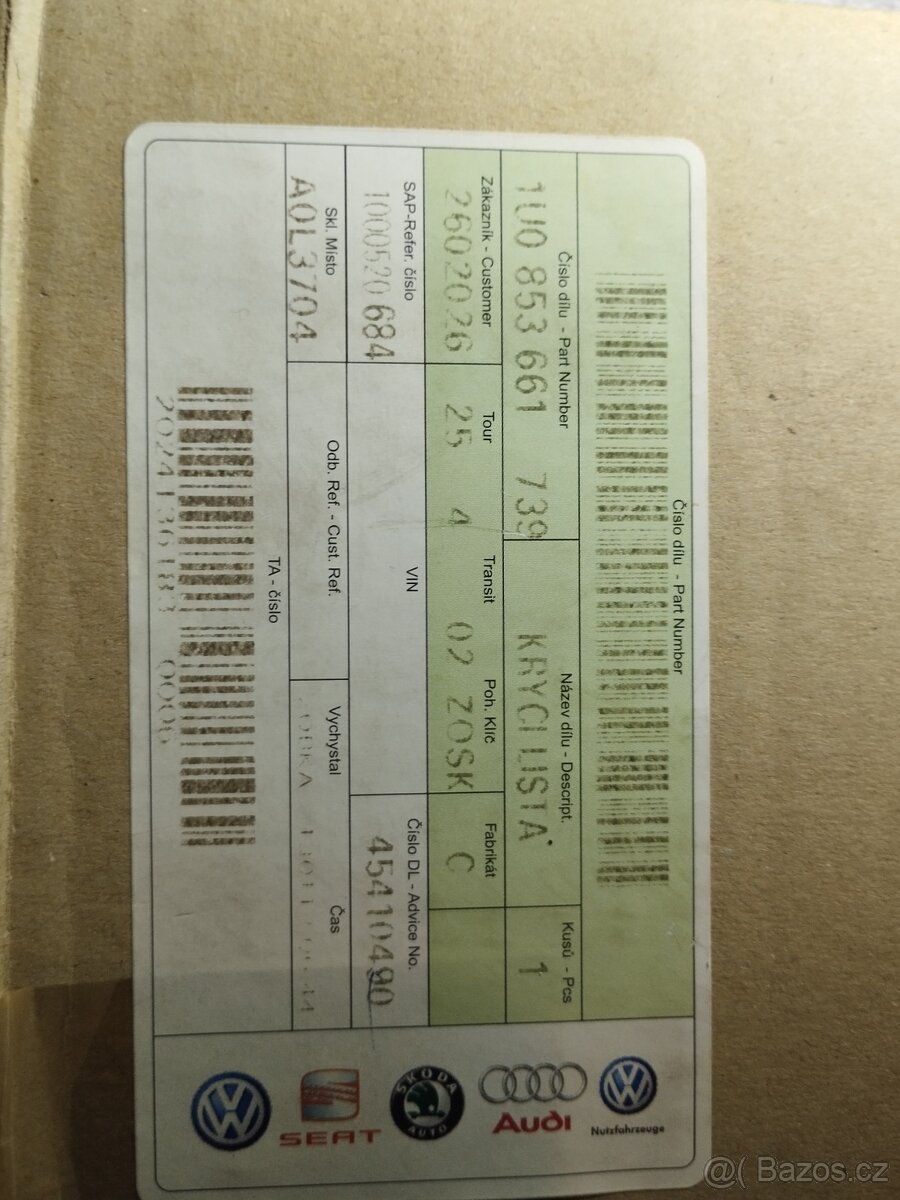 CHROMOVÝ RÁMEČEK MASKY OCTAVIA I - ORIGINÁL - 11