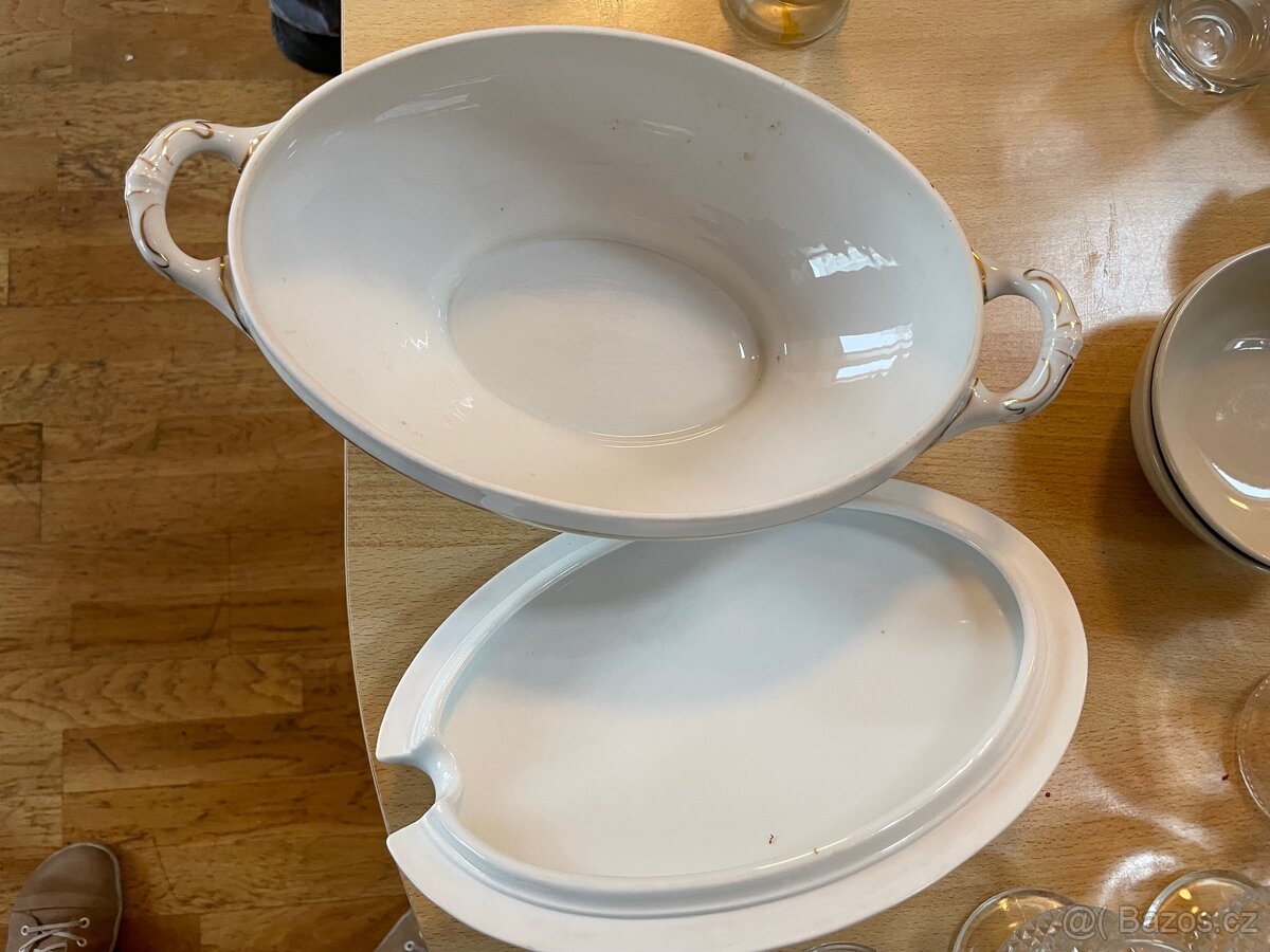 Retro porcelanová sada Bohemia Czechoslovakia - 11