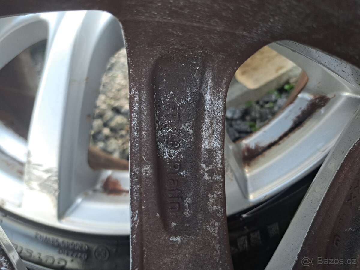 18'' Alu kola platin = 5x112 + zimní pneu 225/40 - 11