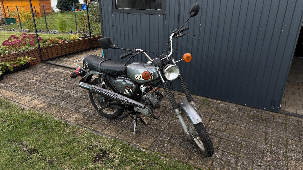 Simson S51 Enduro, originál, platné doklady a STK,pojízdný - 11