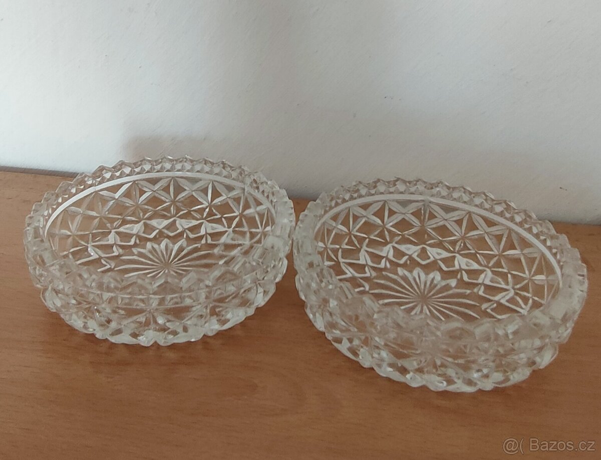 Skleněné retro dózičky s víkem - 11