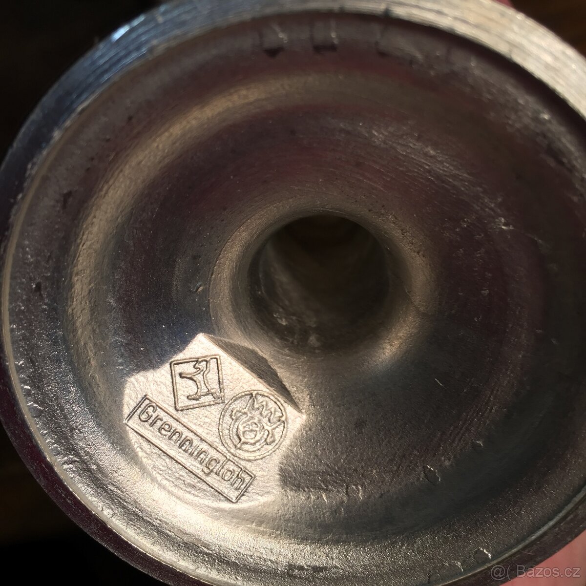 cínové číše zbobené poháry masivní 2 kg cínu TOP stav - 11