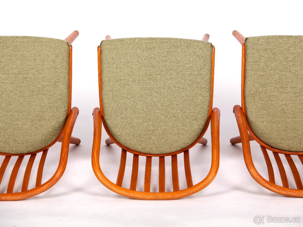 A. Šuman, přečalouněné dubové židle TON 4 kusy. - 11