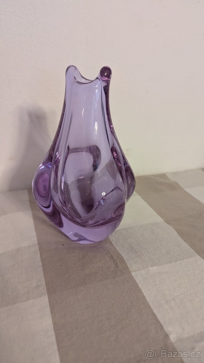 Vázička hutní sklo - 11