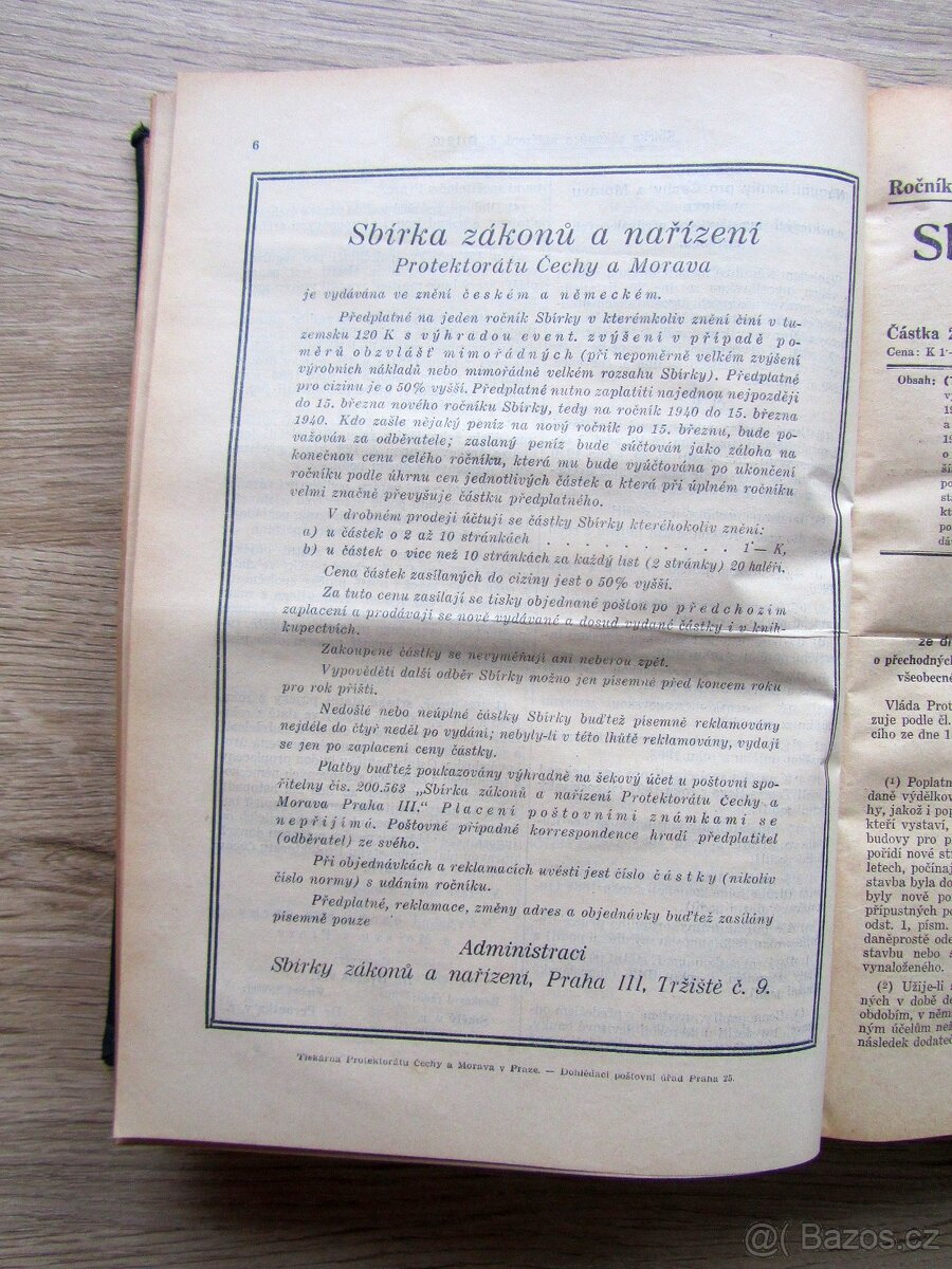 Sbírka zákonů a nařízení 1940 Sammlung se státním znakem - 11