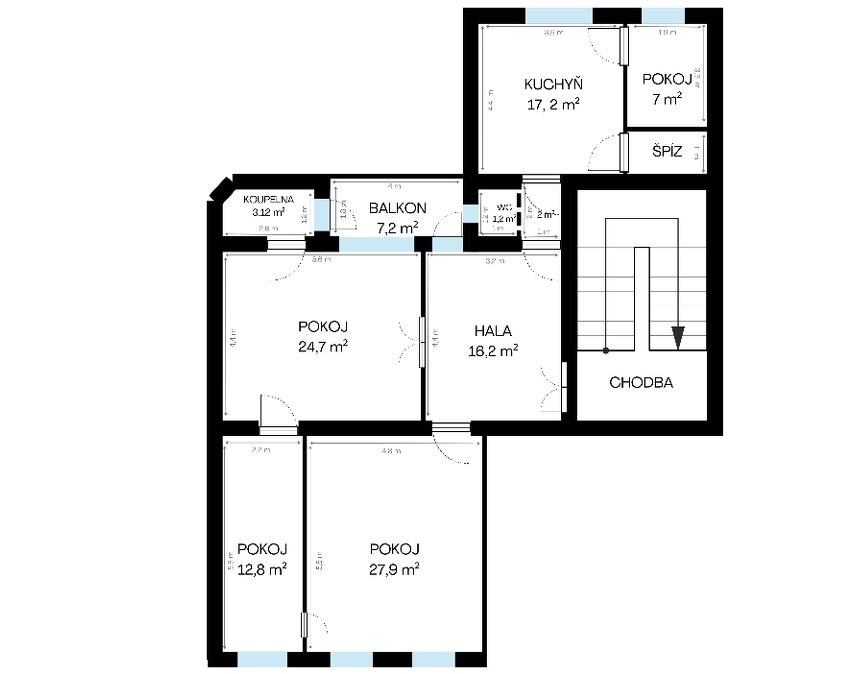 Pronájem bytu 4+1 Olomouc, centrum - 11