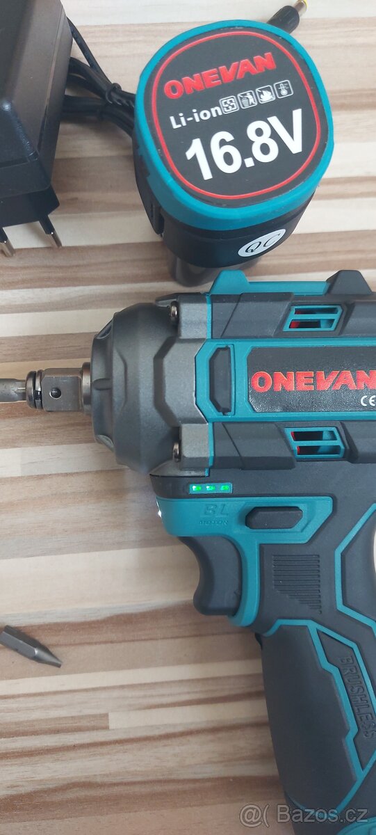 Aku MINI Rázový utahovák-vrtačka,2xAku+nabíječka,NEW. - 11