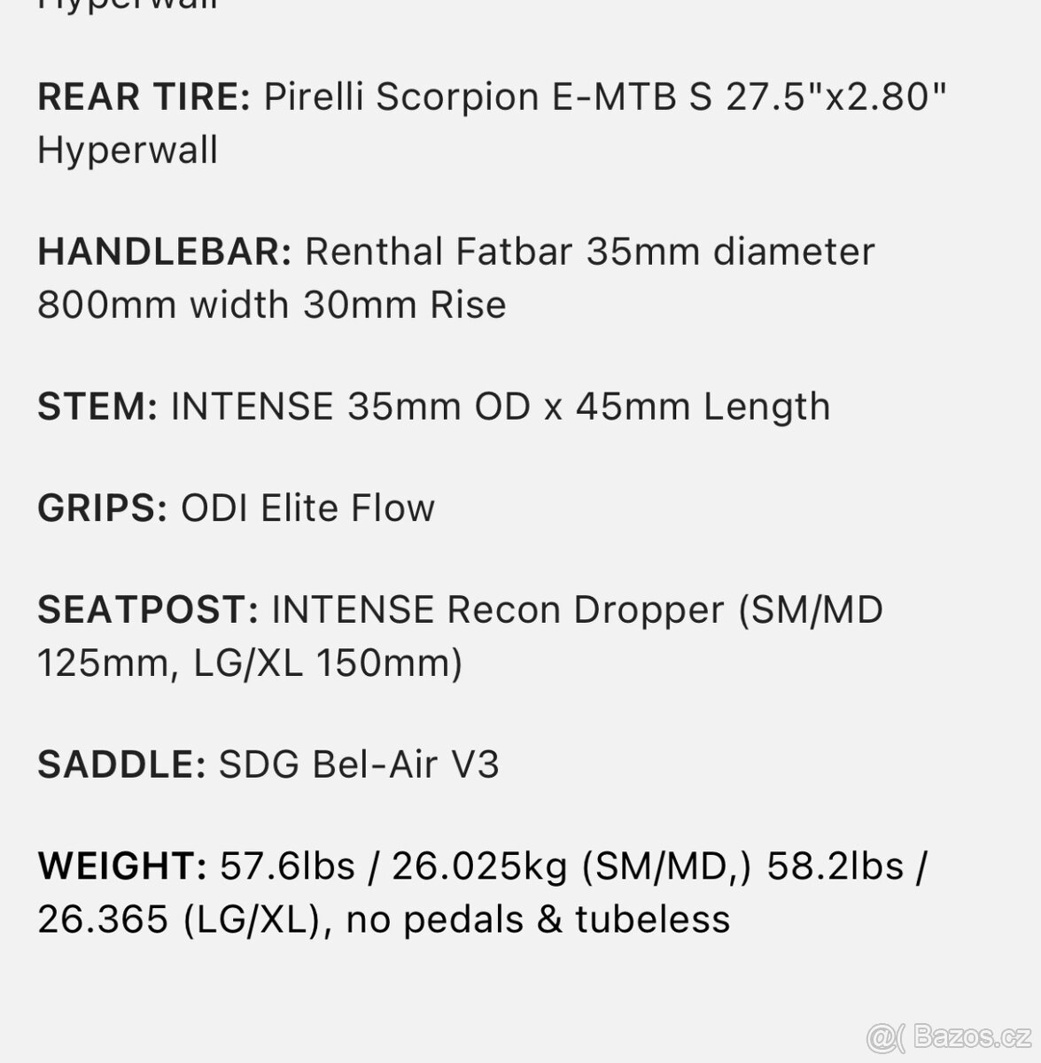 ŠPIČKOVÉ ELEKTROKOLO INTENSE TAZER MX ALLOY - 11