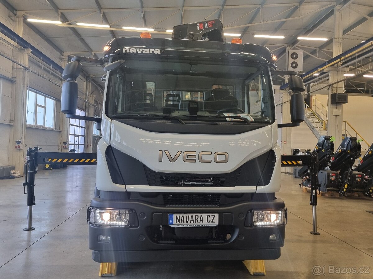 IVECO 180E28 EUROCARGO RUKA HIAB A NOSIČ KONTEJNERU 10T - 11