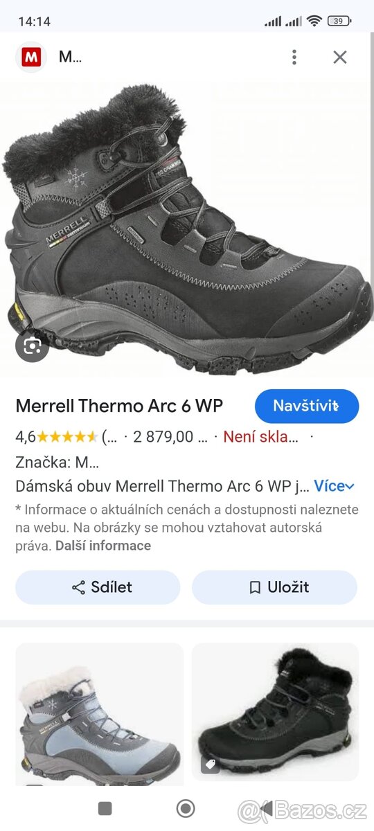 Zimní boty Merrell 36/23,5cm - 11