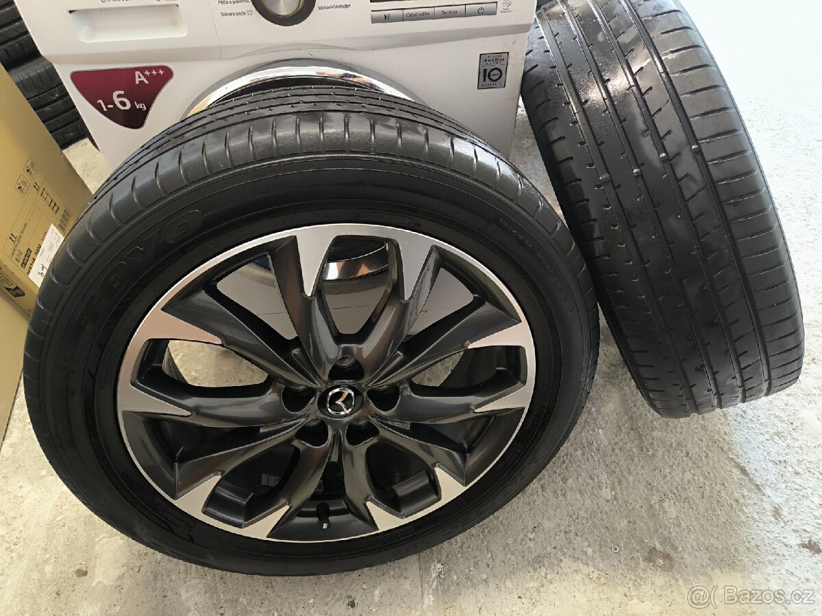 ALU kola Mazda CX-5 5x114,3 r19 Originál, pneu 5mm - 11