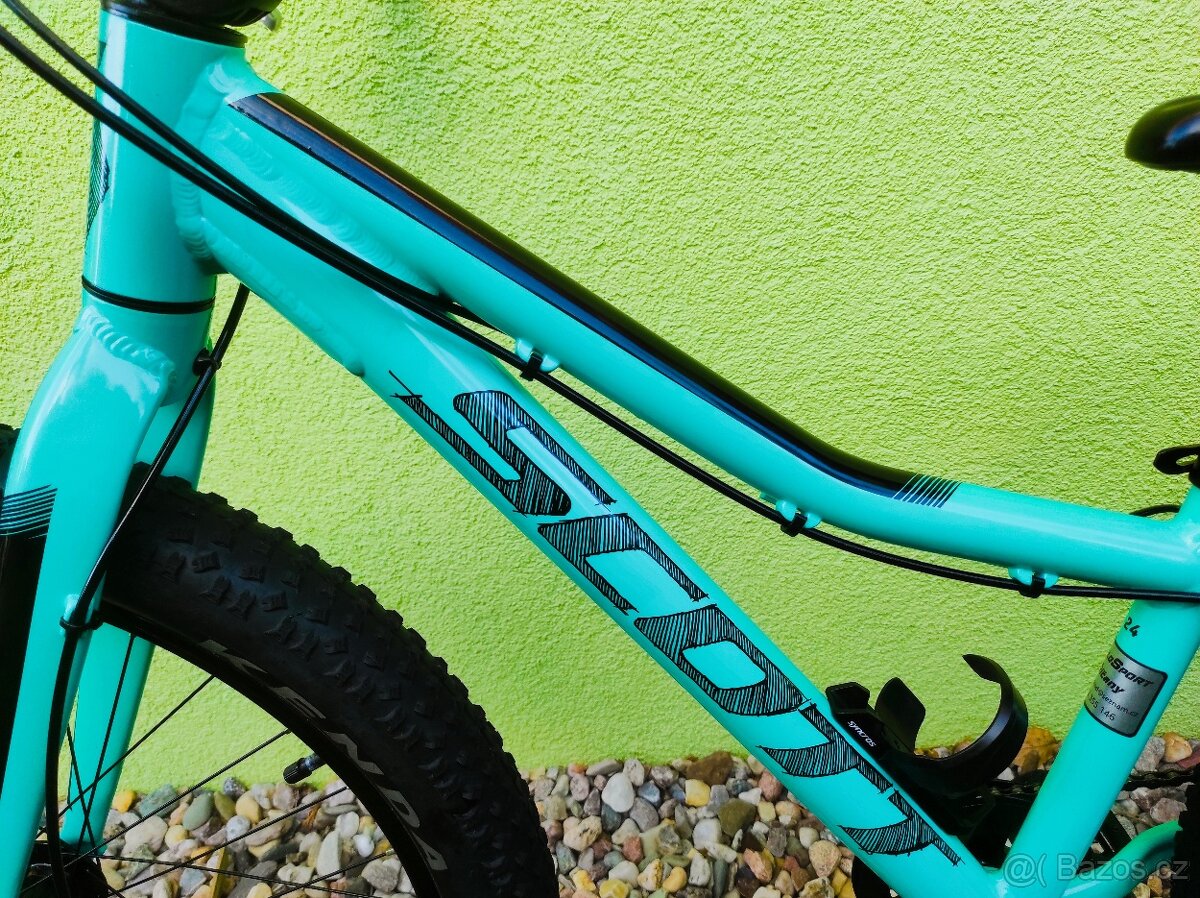 Značkové dětské kolo Scott Roxter 24" disc teal blue - 11