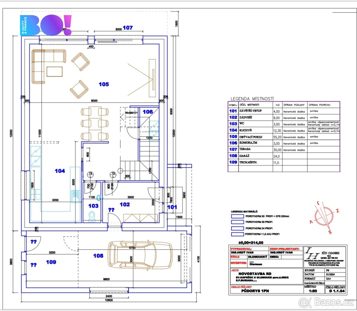 Prodej stavební parcely se schváleným projektem rodinného do - 11
