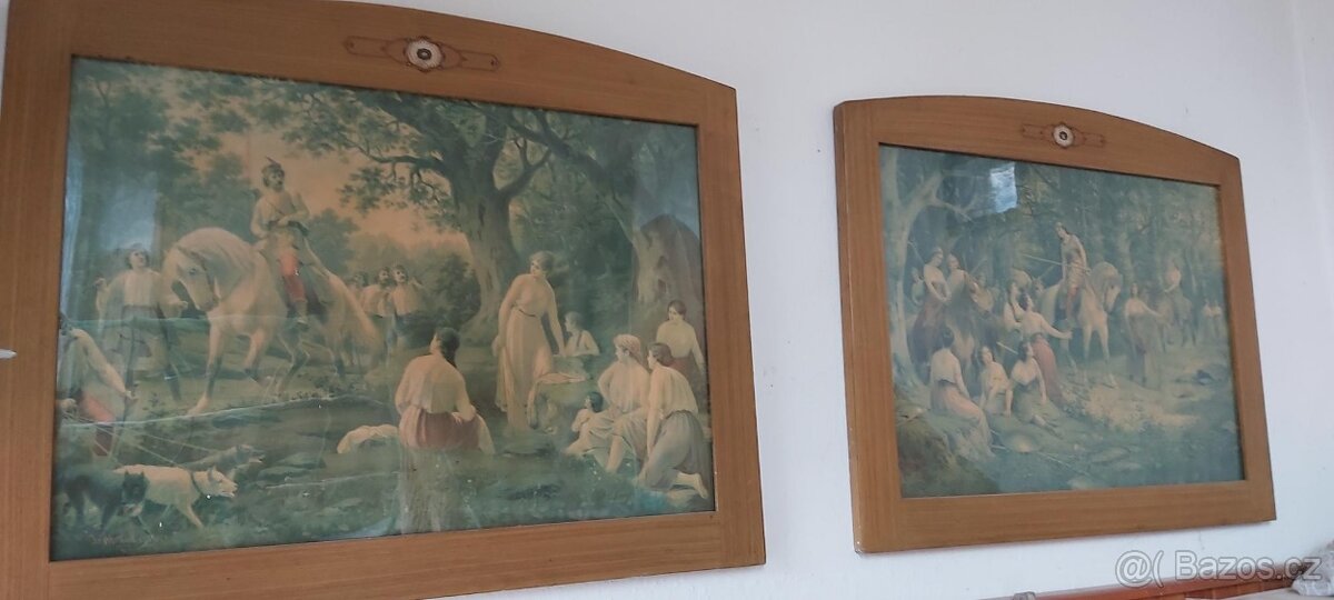 Dvě starožitné dřevěné skříně - 1930 - 11