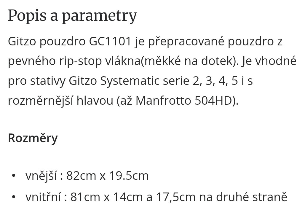 Stativ Gitzo - 11