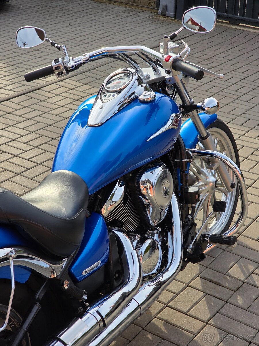 Kawasaki VN 900 Custom, původ ČR, padací rám, opěrka - 11