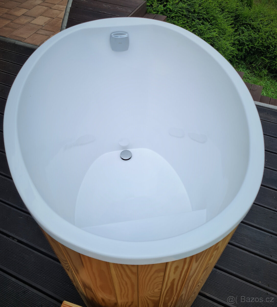Ochlazovací káď k sauně – top kvalita - modřín - laminát - 11