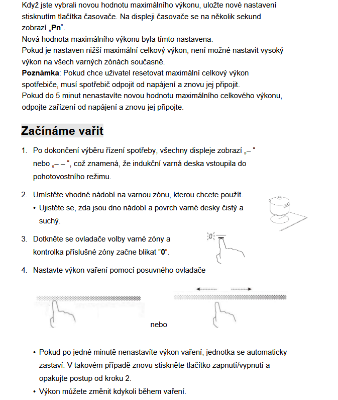 Indukční varná deska Mora VDIS653C - 11