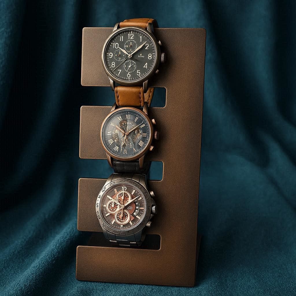 Stojan na hodinky kov zlatý - 11