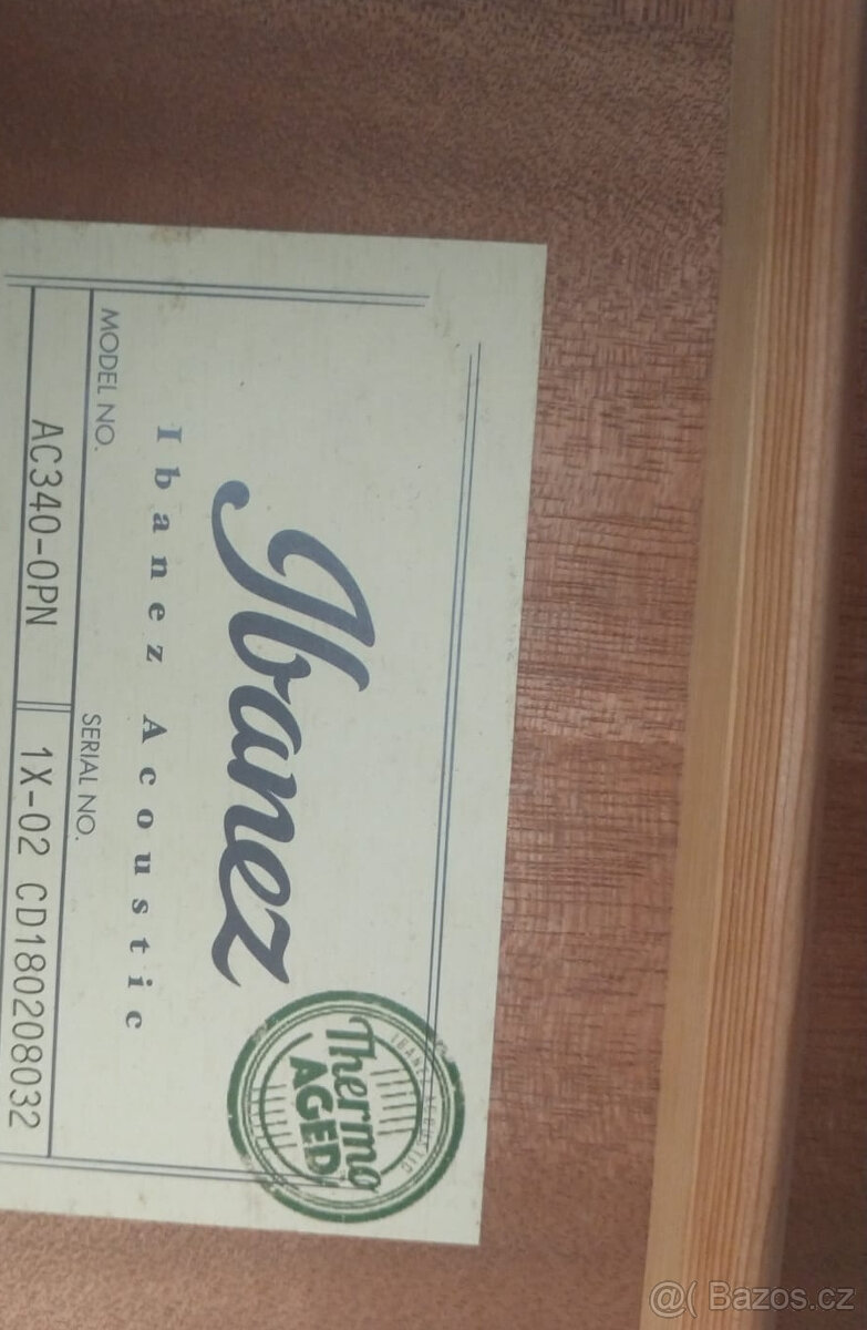 Akustická kytara - Ibanez AC340-OPN Open Pore Natural - 11