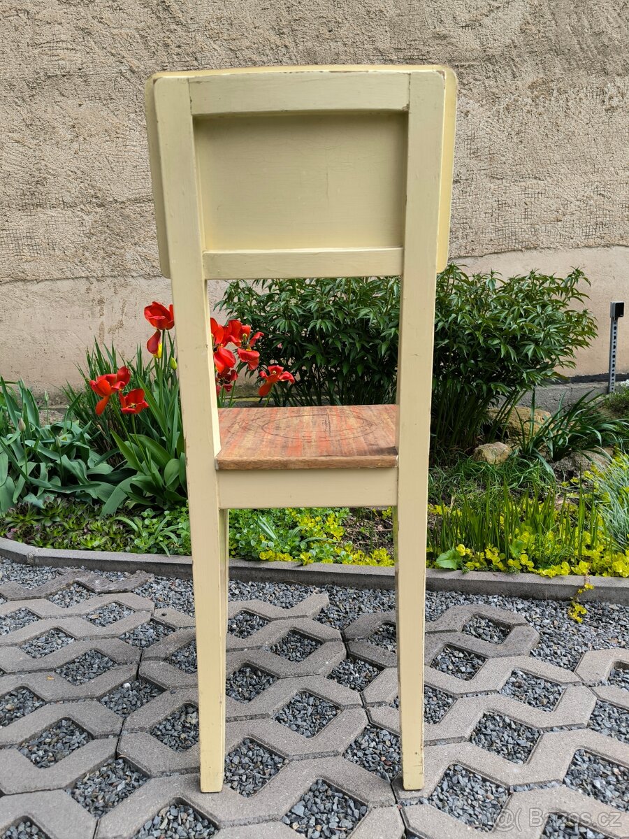 Starožitné kuchyňské selské židle - 30. léta - 11