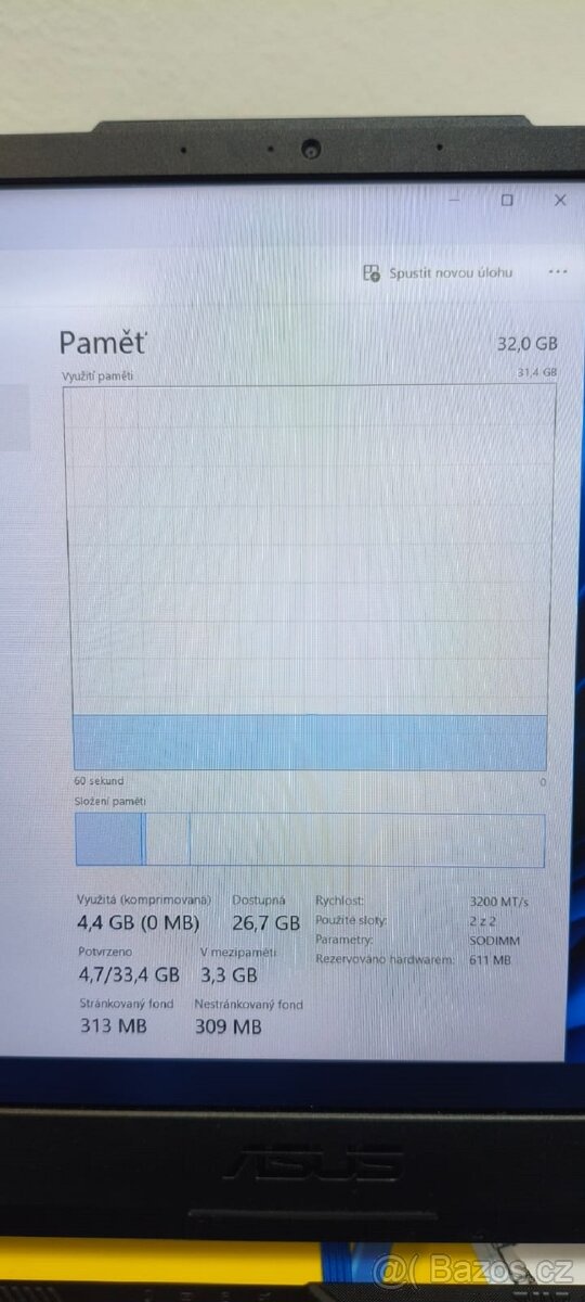 Herní notebook Asus TUF Gaming A15 , RTX3070 - 11