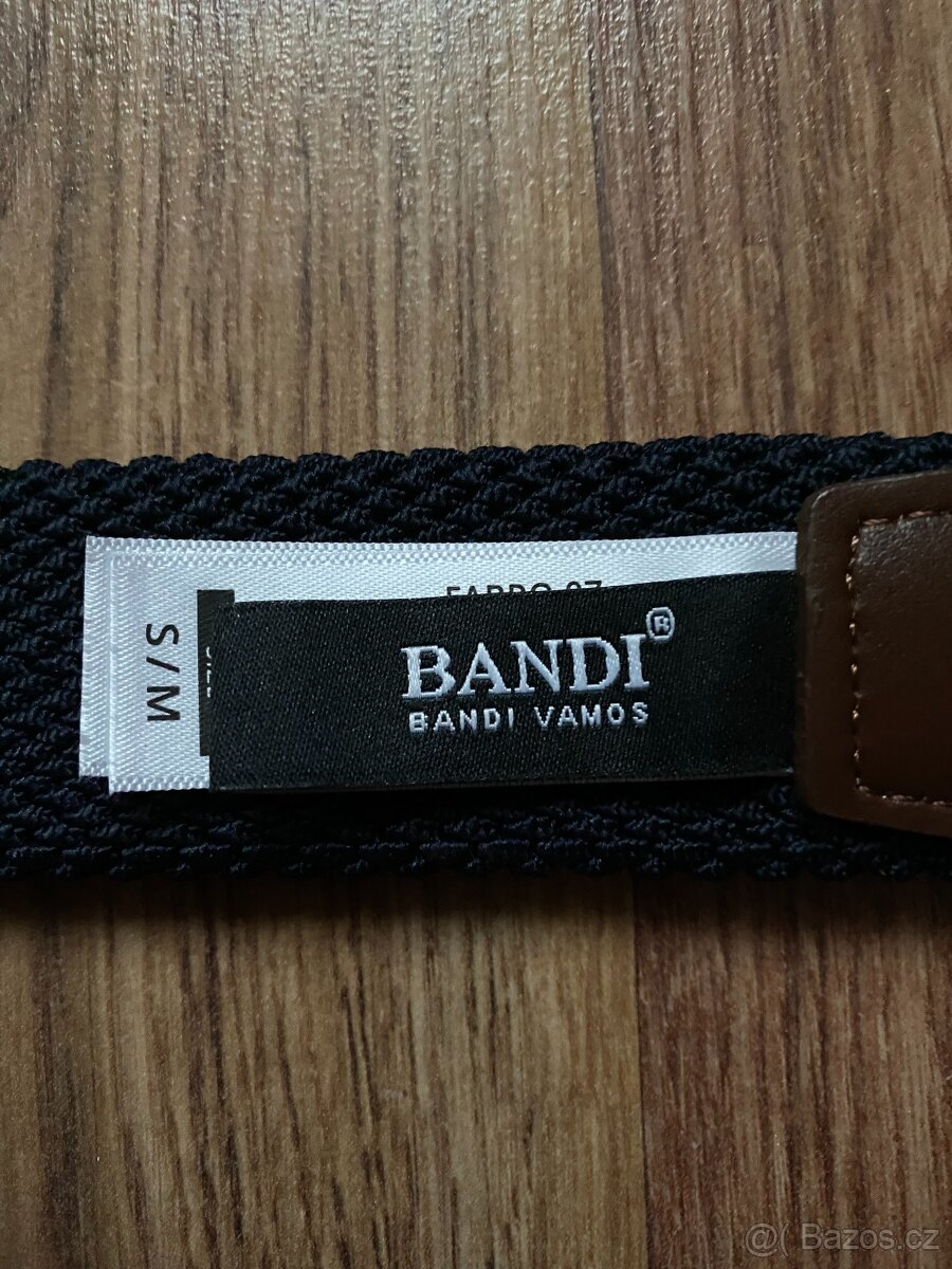 Nový pánský pružný opasek Bandi -modrý se světl. pruhy, S/M - 11