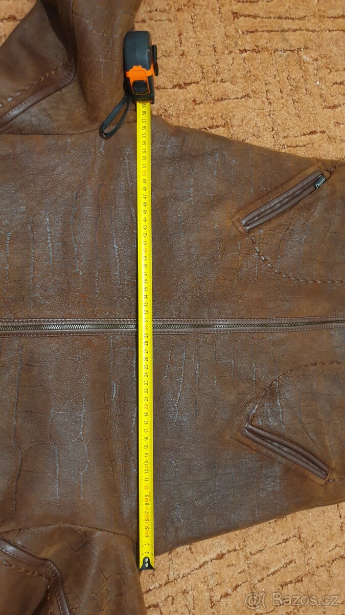 pánský kožený kabát z ovčí kůže L - 11