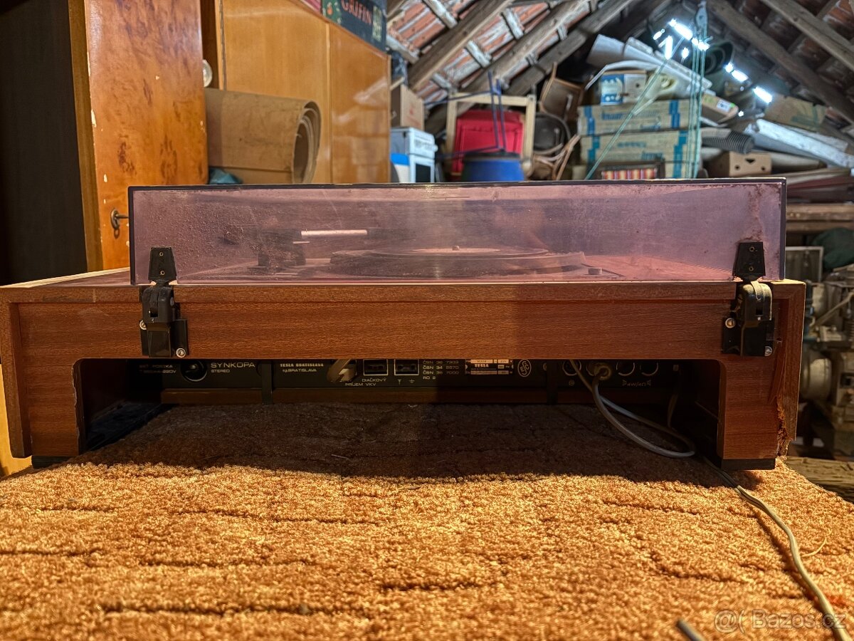 Retro gramofon TESLA 1032A "Synkopa" – Made in Czechoslova - 11